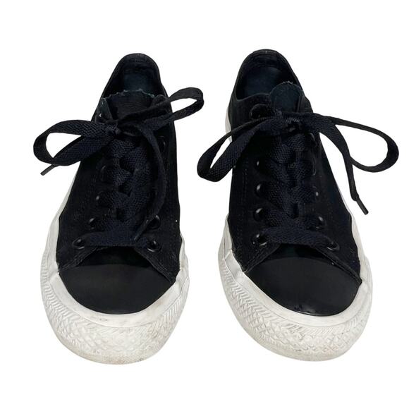 CONVERSE Chuck Taylor II All Star Ox Sneakers Low Top Black White Unisex M6/W8 - Picture 3 of 10